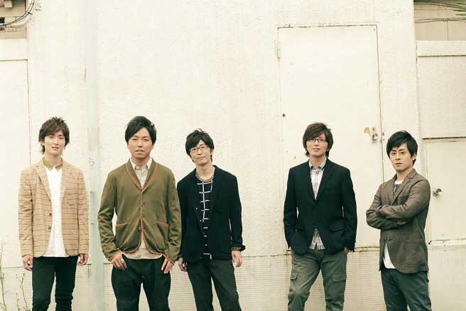 RAG FAIR　左から順に、加藤慶之（Vocal）、奥村政佳（Voice Percussion）、引地洋輔（Vocal）、土屋礼央（Vocal）、荒井健一（Vocal）